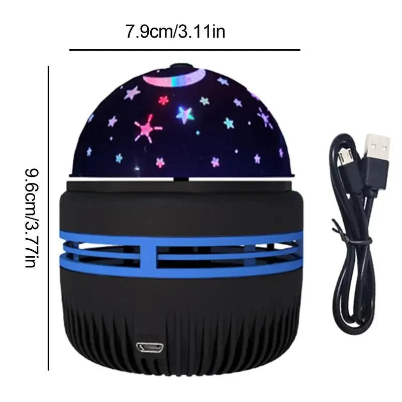 LED ciel étoilé veilleuses USB rotatif projecteur lampe boule magique lune étoile  atmosphère décorations